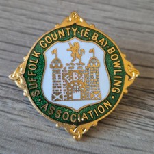 Colchester West End Bowls Club Enamel Pin Badge Bowling Sport Memorabilia