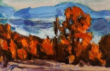 Acrylic Painting Colors Of The Autumn Forest M. Patskan Original nAAA4934