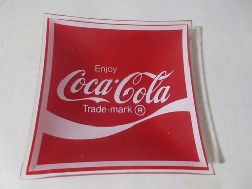 Enjoy Coca-Cola Glass Ashtray  5 inches