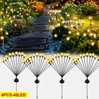 4 PACK LED Solar Firefly Light Garden Swaying Lamp Outdoor Waterproof Landscape