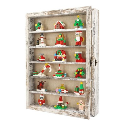 Shadow Box Frame Display Case 12x16 with Removable Shelves for Keepsakes