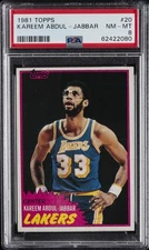 1981 TOPPS #20 KAREEM ABDUL-JABBAR PSA 8