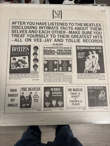 THE BEATLES LP Hear the Beatles tell all 1964 Vee-Jay vinyl 1979 SEALED! real - Picture 4 of 12