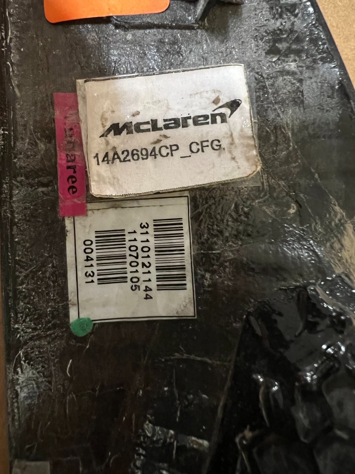McLaren 720S 765LT Hood Panel Right Carbon Fiber Air Vent Trim Grille 14A2694CP