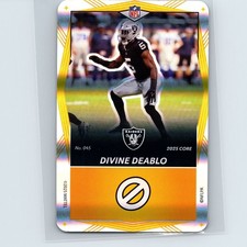 2025 Mattel UNO Core - Divine Deablo #045 - Yellow Foil - Las Vegas Raiders