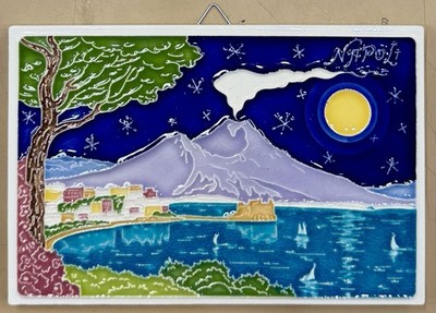 Napoli 6x4   Tile Made/painted by hand in Italy