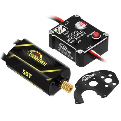30A Brushed Mini ESC and 50T Motor Metal Mount for Axial SCX24 1/24 RC Parts