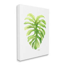 "Monstera Leaf Tropical Plant over White" by Melissa Hyatt LLC Unframed Nature C