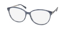 NEW ESCADA VESB27 EYEGLASSES PLASTIC OVERSIZED 55-14-135 BLUE WOMENS FULL-RIM