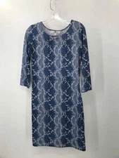 Pre-Owned Jean-Pierre Klifa Blue Size XS Knee Length Long Sleeve Dress
