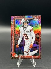 Jerry Jeudy Cleveland Browns 2025 Topps Chrome Leather Football Refractor #68