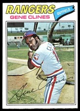 Gene Clines 1977 Topps #237 Texas Rangers MLB READ FREE SHIPPING AutographDen