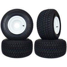 4 Super Turf Tire Assemblies 18x8.50-8 Golf Cart ClubCar EZGO No Lift Required
