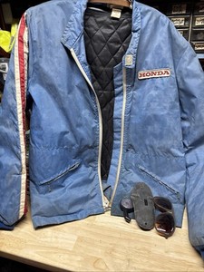 Honda Jacket 1970’s / Honda Shade with Honda Air Gauge. Closet Find Very Rare