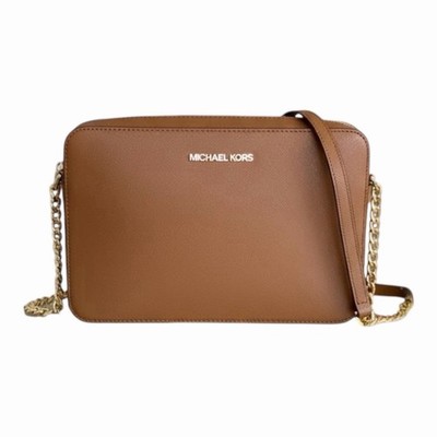 Michael Kors EW Crossbody bag Luggage Jet Set Large Saffiano Leather