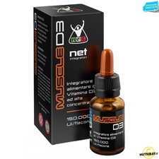 NET INTEGRATORI MUSCLE D3 15 ML vitamina d3 alta concentrazione