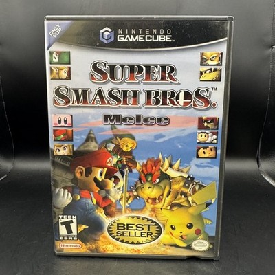 Super Smash Bros. Melee (Nintendo GameCube, 2004) COMPLETE IN BOX (CIB) Tested!