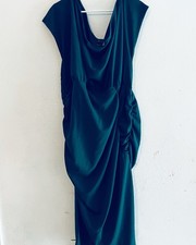 NWT ASOS Design Women’s Plus Size 22 Green Ruched Cocktail Evening Dress 