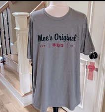 Moes BBQ Gray Short Sleeve T Shirt