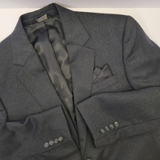Jos A Bank Mens Black Wool Cashmere 2-Button Business Sports Blazer Jacket 38R
