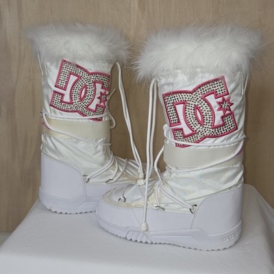 DC Chalet LE #302248  White/Crazy Pink/Soft Lime Size L 8-9.5 NEW w/box Y2K