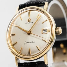 *Vintage 1960s* OMEGA Seamaster Cal.611 Manual Winding Gold Swiss Made 34mm Mens