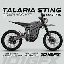 Talaria Sting MX5 PRO  Graphics Kit SOLID COLOR GREY Decals Stickers