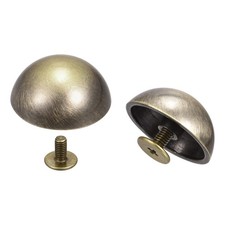 uxcell 20x9mm Screw Back Rivets Hollow Round Head Leather 20x9mm, Bronze Tone