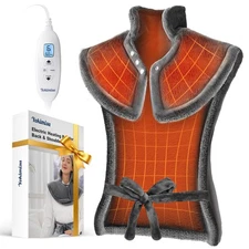 Heating Pad for Neck and Shoulders and Back | 2.5lb Weighted Heat Pad | Large...