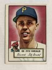 1952 Topps Ed Fitz Gerald #236 Pittsburgh Pirates Vintage Baseball Card