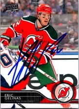 Eric Gelinas 2014-15 Upper Deck #119 New Jersey Devils Auto Hand Signed