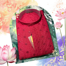 Brand New wih Tag Ethnic Men's Kurta with sequin - Crimson Red
