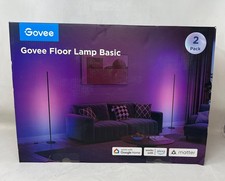 Govee Floor Lamp Basic 1000 Lumen LED RGBIC Floor Lamp: Black, 2 Pack H6076A 