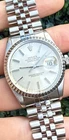 1984 Rolex Stainless Datejust 16030 36mm Watch Silver Dial Jubilee Bracelet