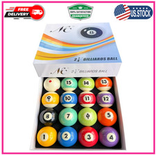 Deluxe 2-1/4 in Regulation Billiard Pool Balls Set  16 Resin Replacement Balls