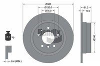 2 PCS Bendix Braking BDS1811 Brake Disc