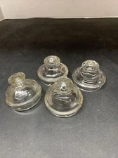 Lot Of 4 Vintage Percolator Tops, All Broken Or Chipped 