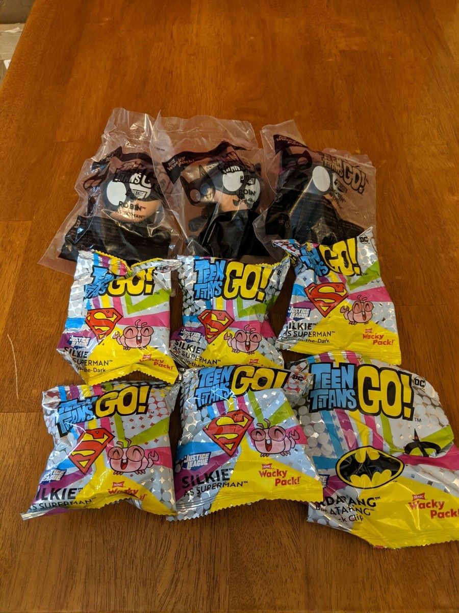 2020 Sonic Drive-in Justice League Teen Titans Go Wacky Pack Toys