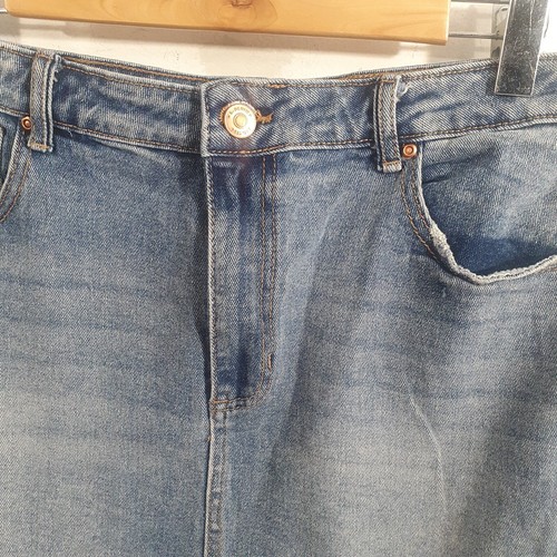 Supre Denim Distressed Jean Skirt Sz 14 - Picture 5 of 7