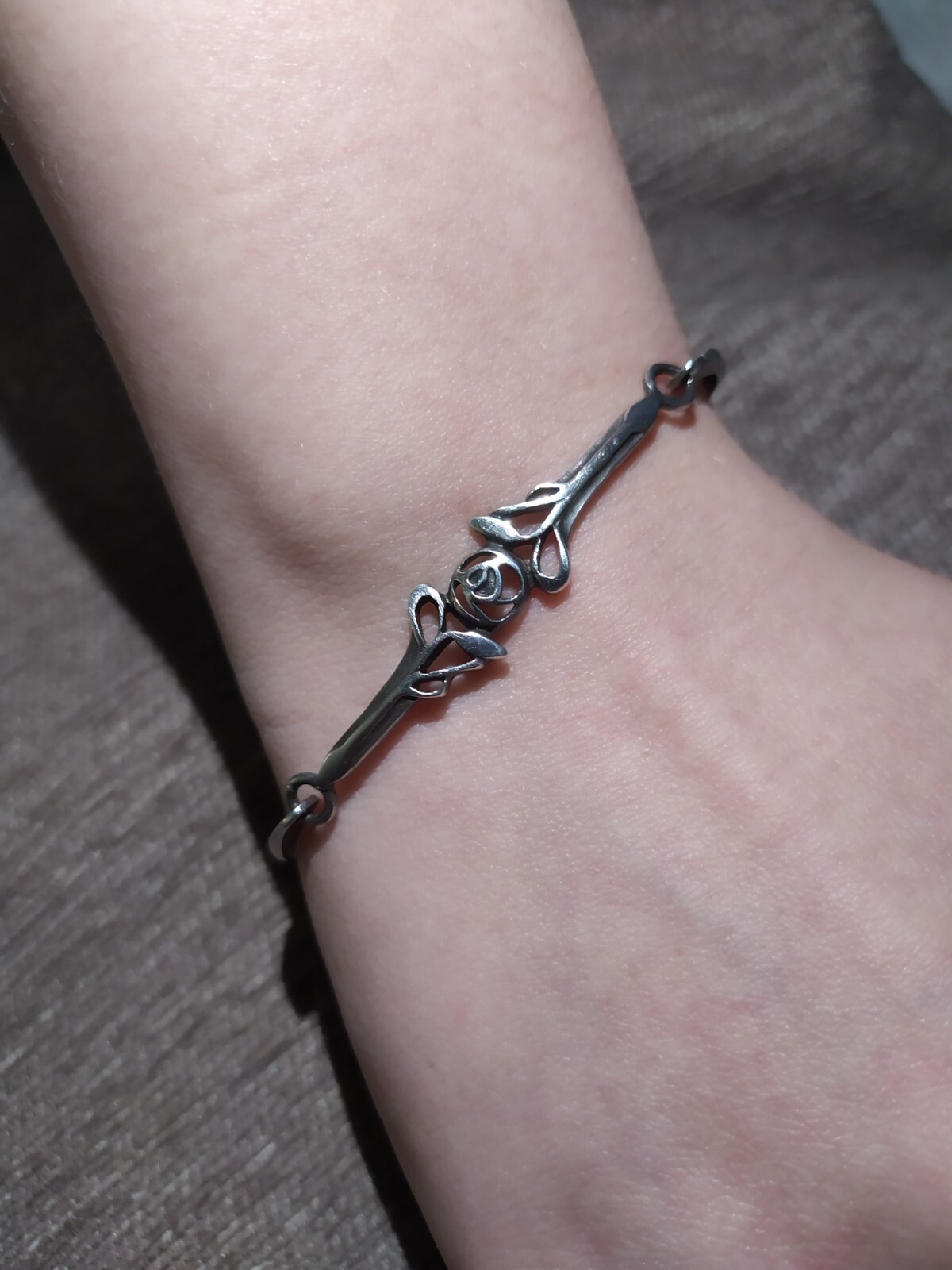 Kit Heath 1996 Solid Sterling Silver Glasgow Rose… - image 1