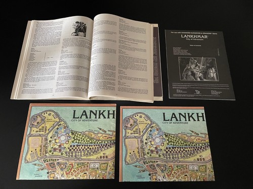AD&D Lankhmar City Of Adventure 9162 Complete W/ Booklet & 2 Maps TSR 1st BX99 - Picture 3 of 8