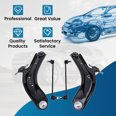 4Pc Front Suspension Lower Control Arms Ball Joint Assembly For Nissan Rogue L+R