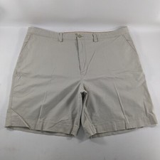 Hathaway Beige Flat Front Golf Shorts Mens Size 44