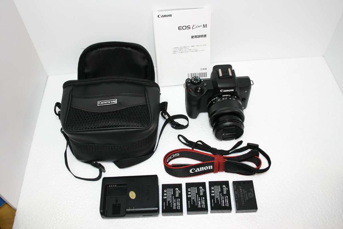 MINT] CANON EOS Kiss M / M50 Mirrorless w/EF-M15-45mm LENS
