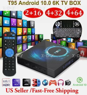 2022-T95 H616 6K Android 10.0 OS TVBOX Keyboard 64GB/32GB/16GB  5G WIFI USB HD