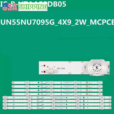 LED Strips For Xiaomi L55M5-5A L55M5-5S L55M5-EX UN55NU7095G_4X9_2W_MCPCB