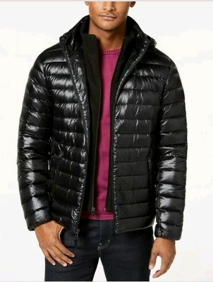 calvin klein men's packable down hoody jacket