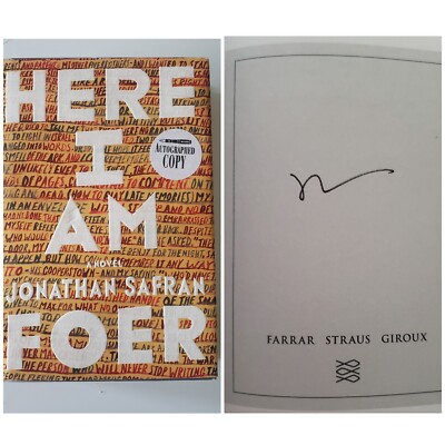 Here I Am by Jonathan Safran Foer SIGNED 2016 1st Edition HC Novel Autographed 