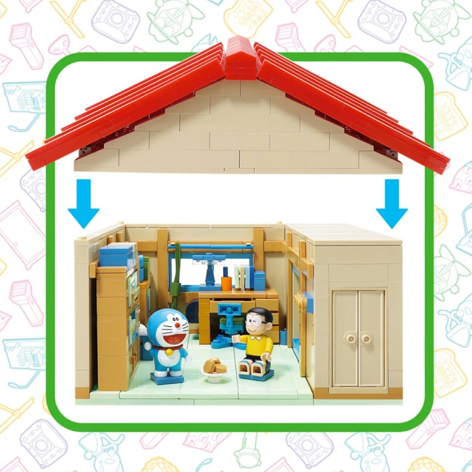 OXFORD Doraemon Nobita Nobi Room 781 Pieces DR3702 Brick Building Block Figures - Image 3 of 4