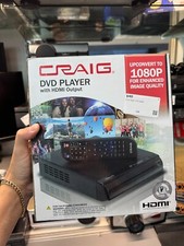 Craig CVD401a DVD Player With HDMI Output www/Remote Black - New With Box